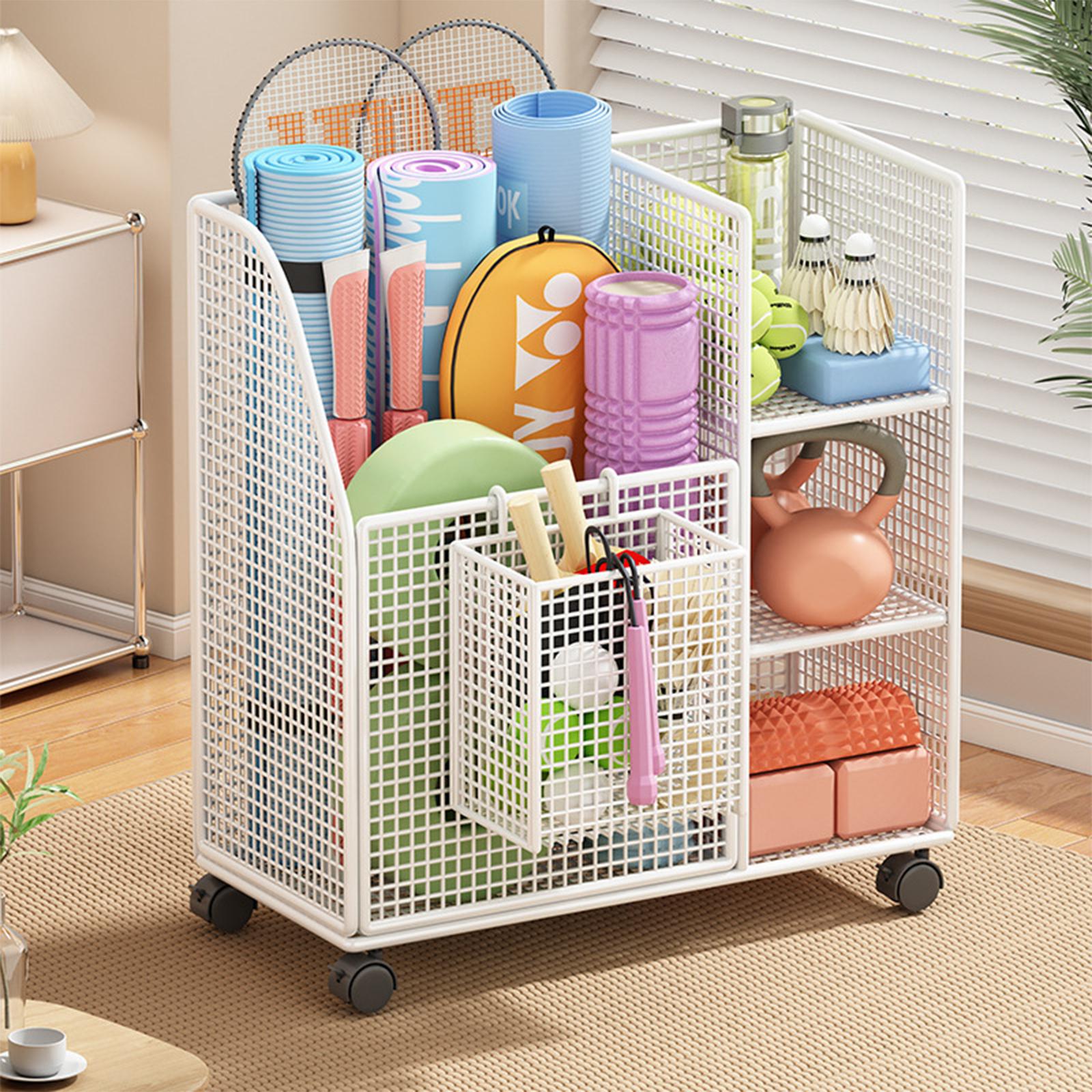 Sports Equipment Rack - Yoga Pad Storage Rack Iron Moveable