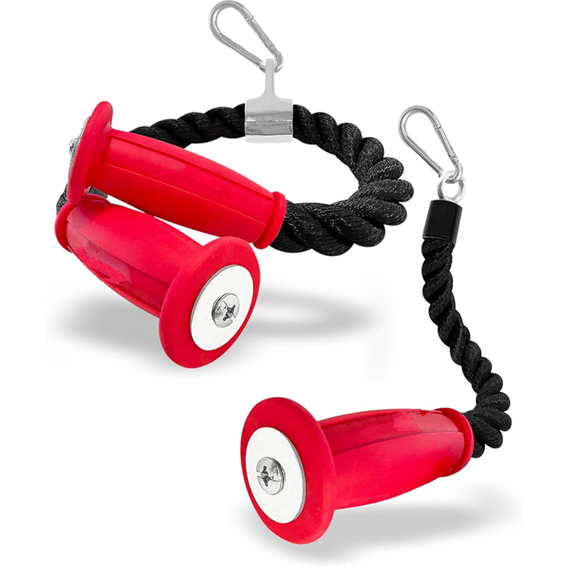 Sports Equipment Images - Ergonomic Tricep Ropes Non-Slip Cable Attachment