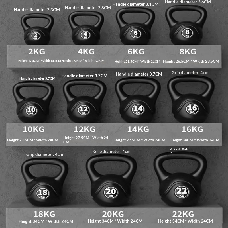 Sports Equipment Images - 2026 Fitness Adjustable 8kg Kettlebell Ergonomic