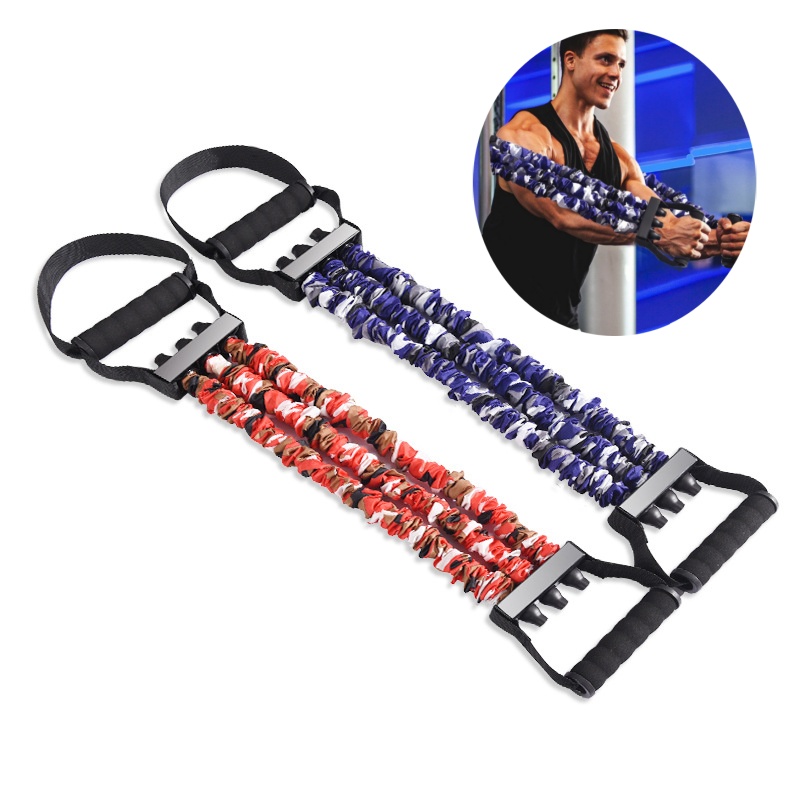 Sports Equipment Images - Chest Expander Resistance Band Elastic Pull