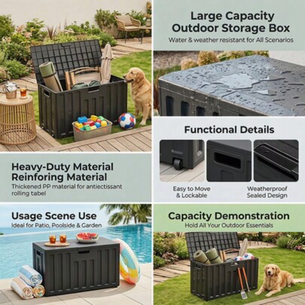 Large Capacity Outdoor Storage - Sports Equipment Box review and price