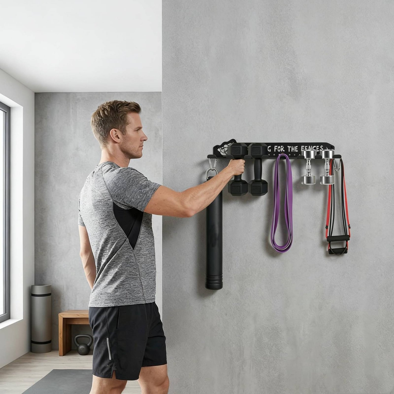 8 Hook Sports Equipment Rack H - Sports Equipment Rack review and price