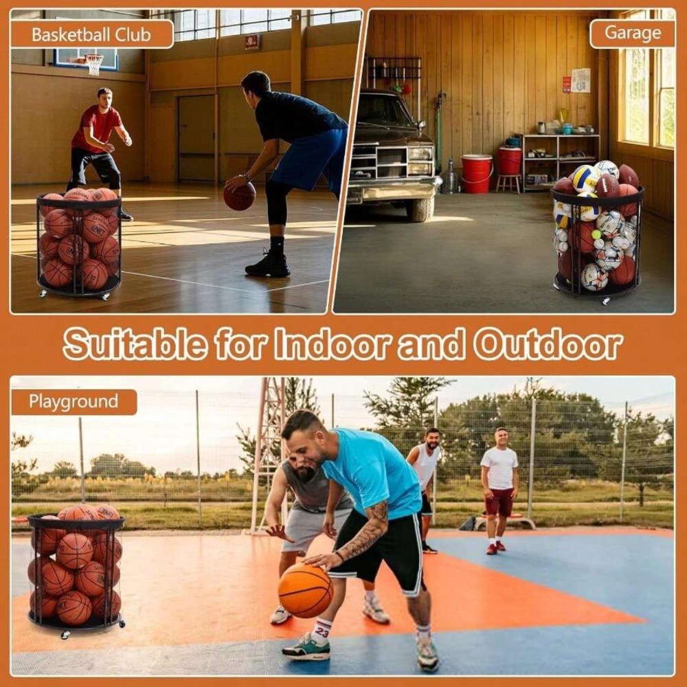 Heavy Duty Ball Storage Bin Ca - Sports Equipment Rack review and price