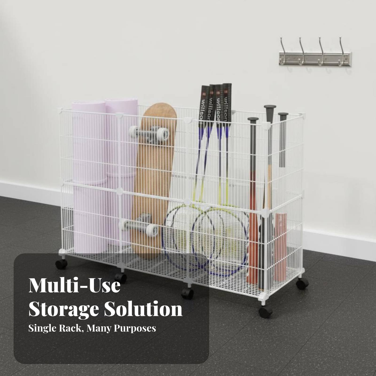 Sports Equipment Storage Cart  - Sports Equipment Rack review and price