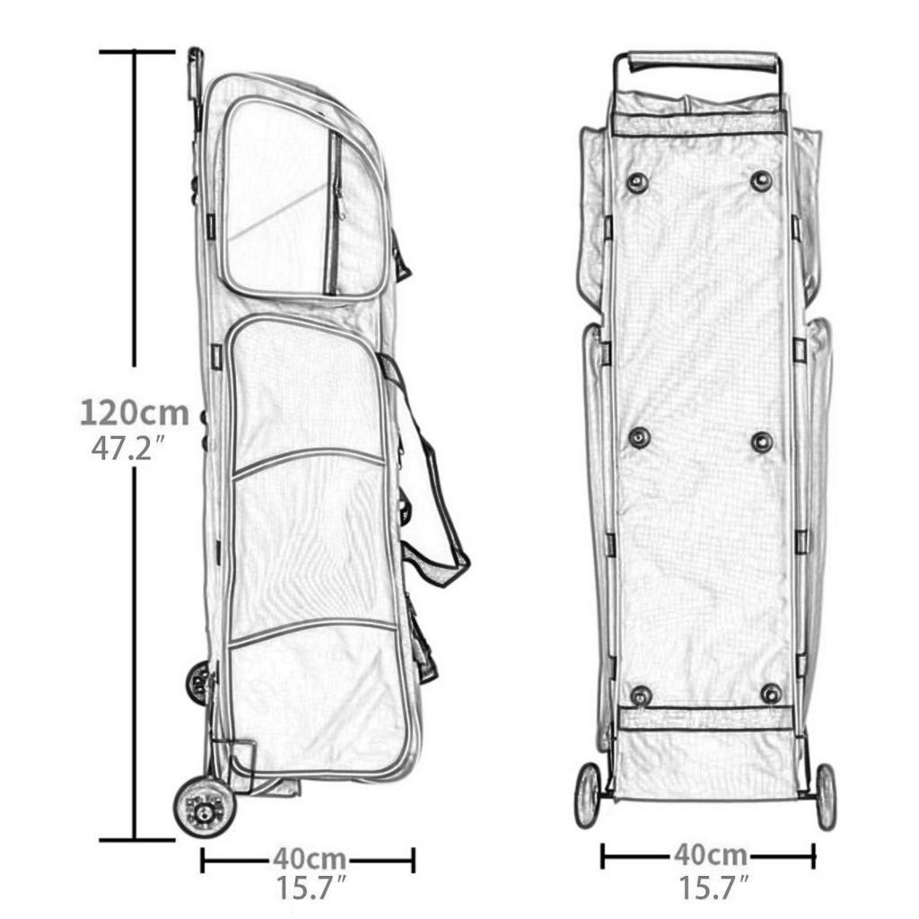 Fencing Bag with Wheels Lightw - Sports Equipment Bag With Wheels review and price